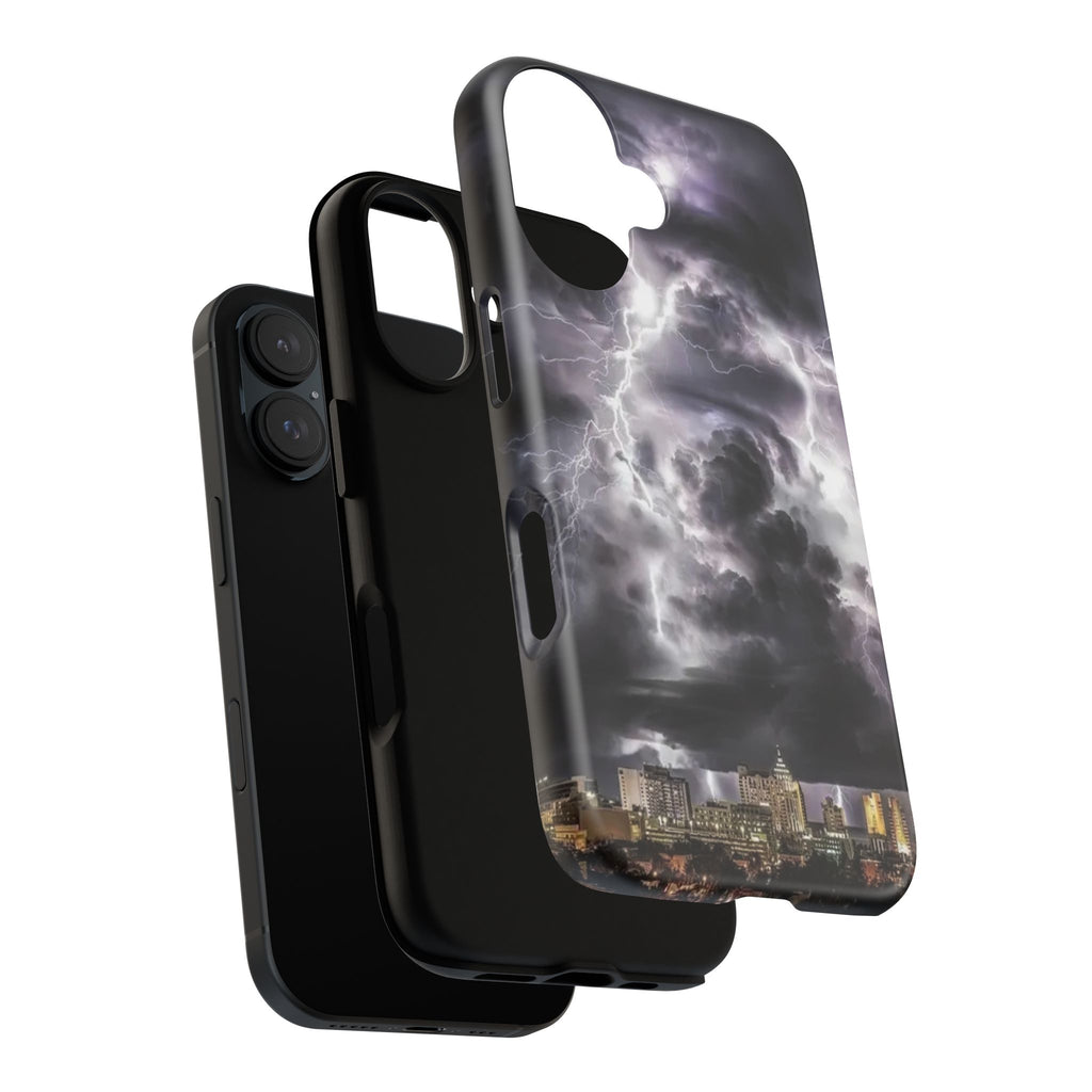Storm Clouds Phone Case — Lightning Sky Protective Tough Case