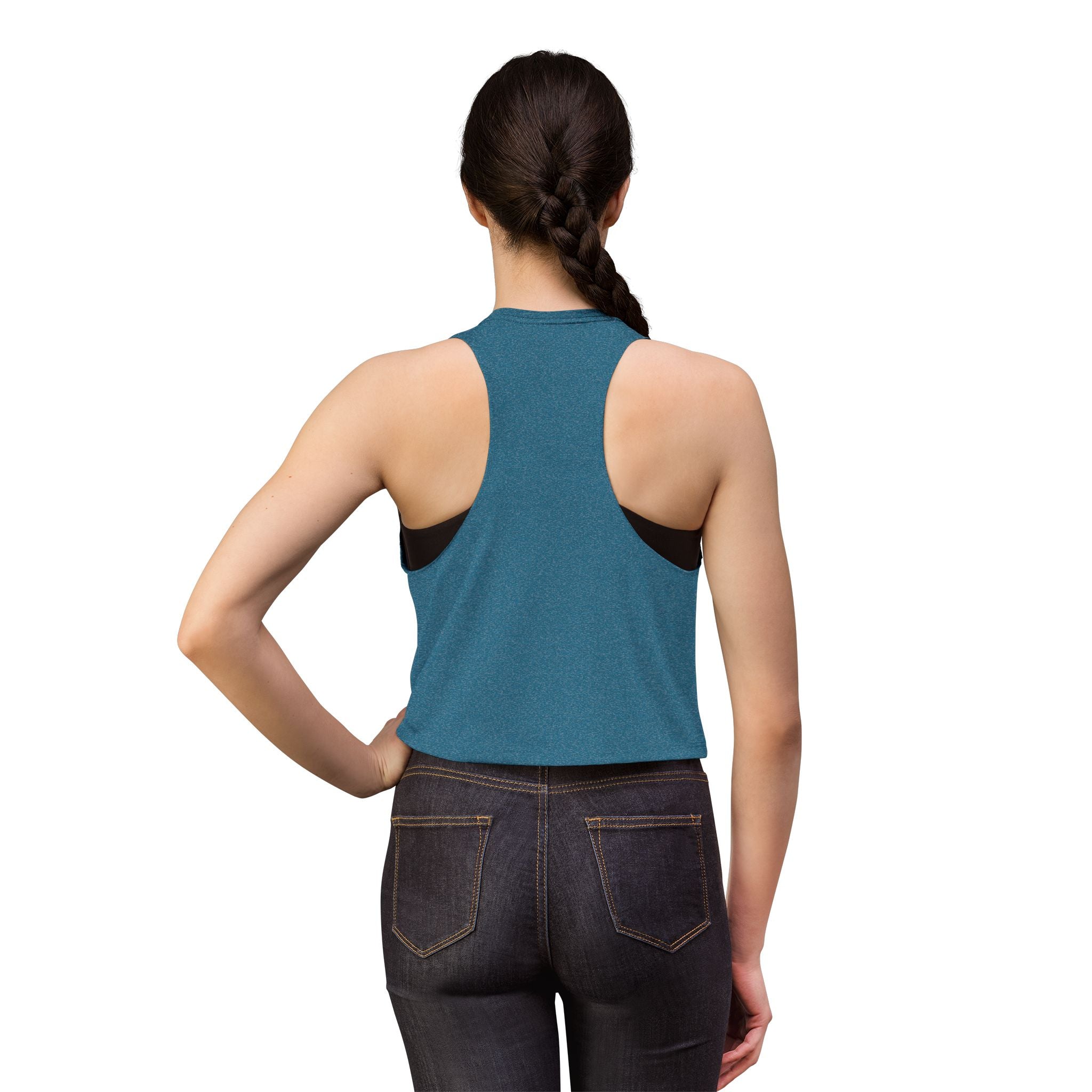 Beaver Graphic Crop Top — Cute Wildlife Photo Tank for Women