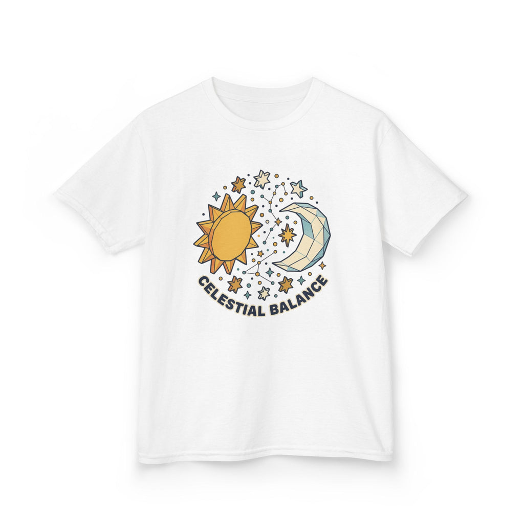 Kids Tee — Celestial Balance Sun & Moon Graphic