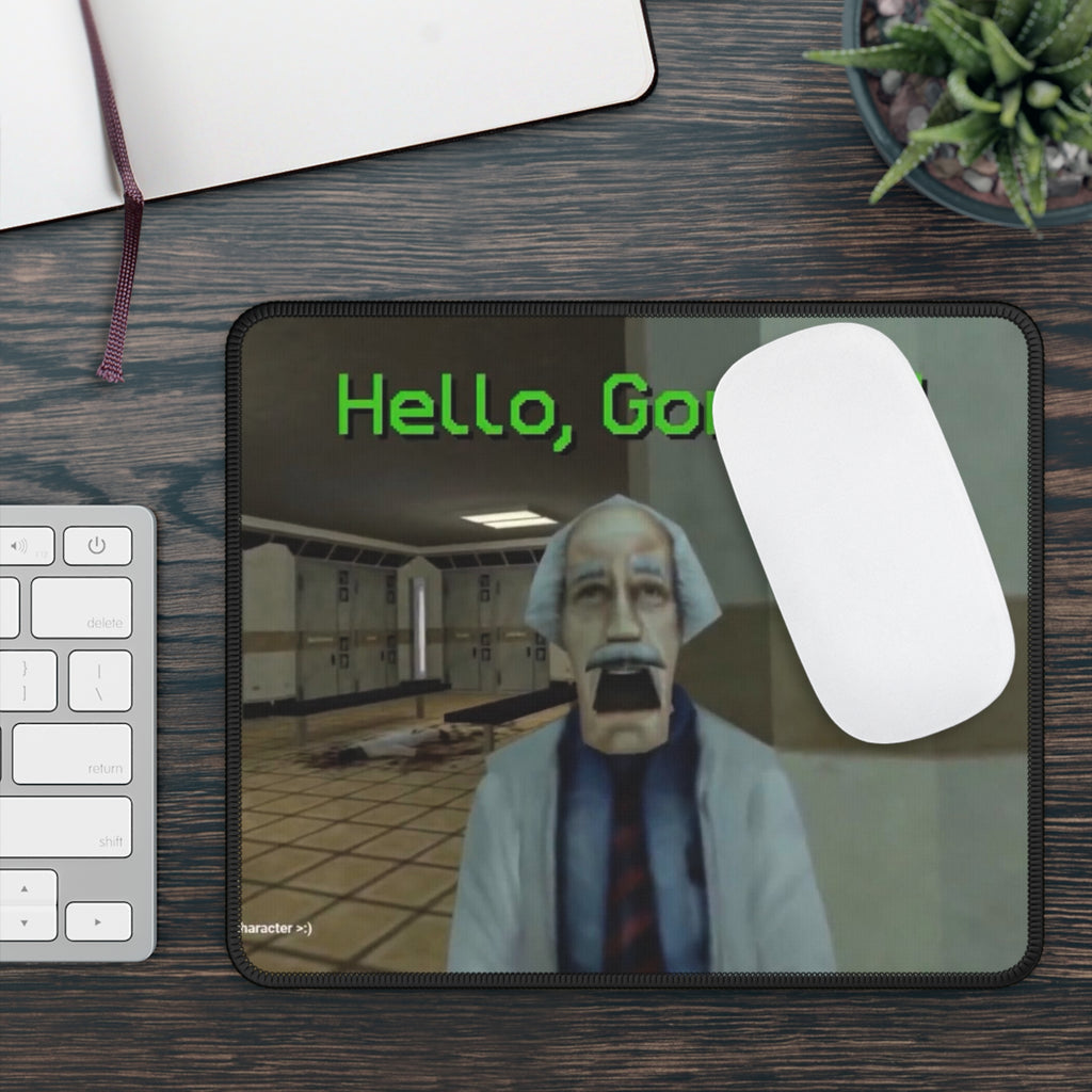 Hello, Gordon! Gaming Mouse Pad | Retro Game Character Desk Mat
