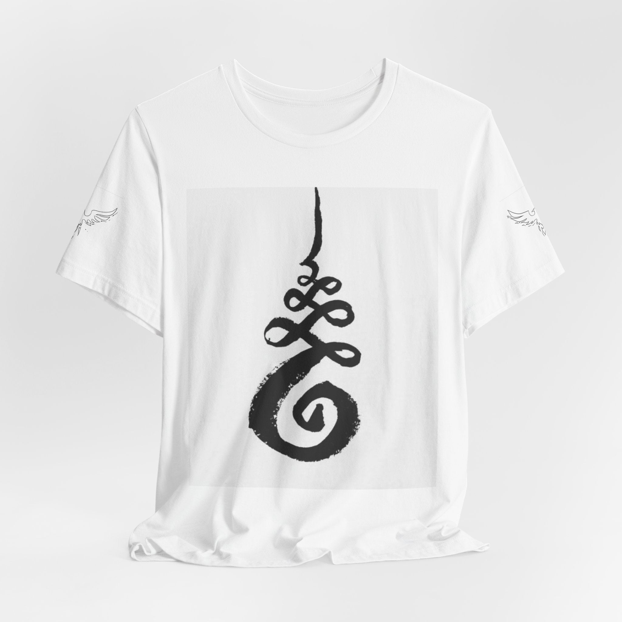 Buddhist Tee — Path 2 enlightenment Symbol T-Shirt Phoenix on sleeves