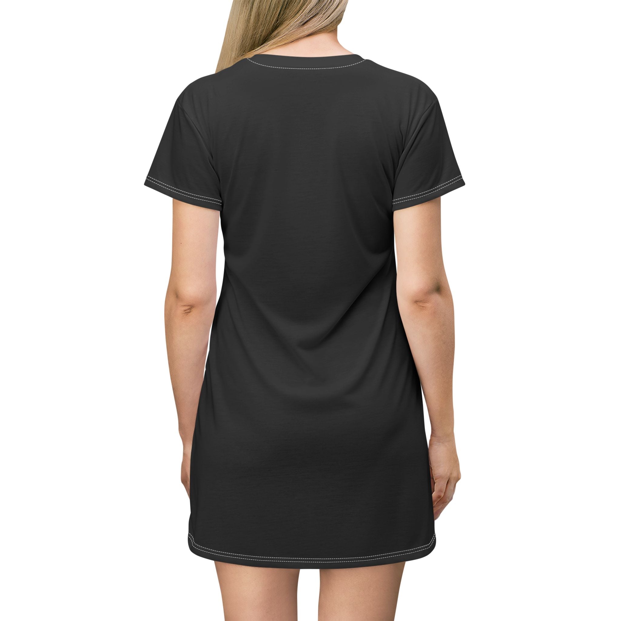 Mystic Sigil T-Shirt Dress — "Source Is Walking" Spiritual Graphic Dress