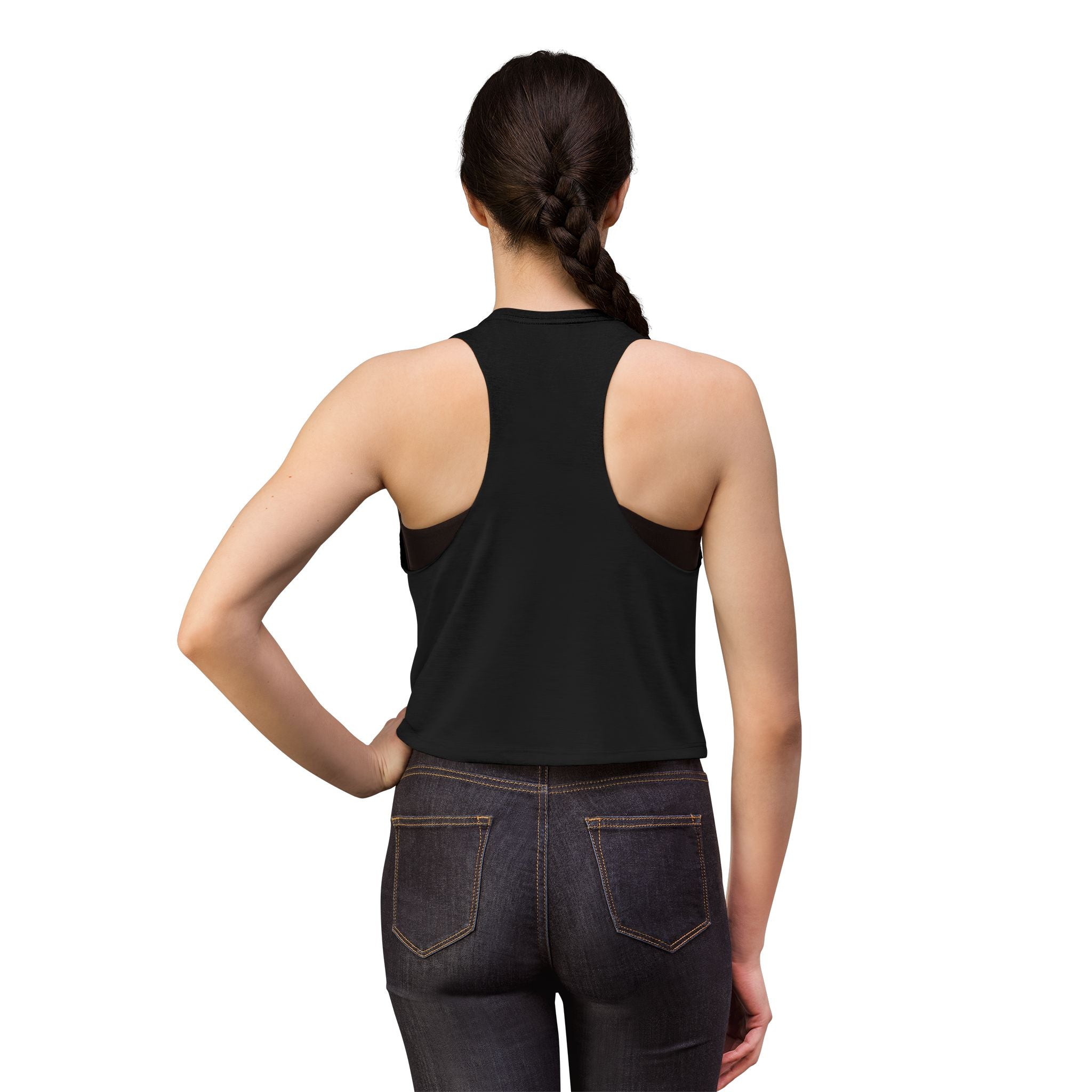 Beaver Graphic Crop Top — Cute Wildlife Photo Tank for Women