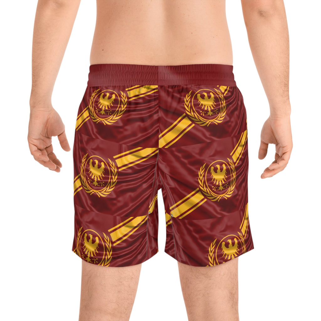 Roman Empire Flag Emblem Swim Shorts | All-Over Print