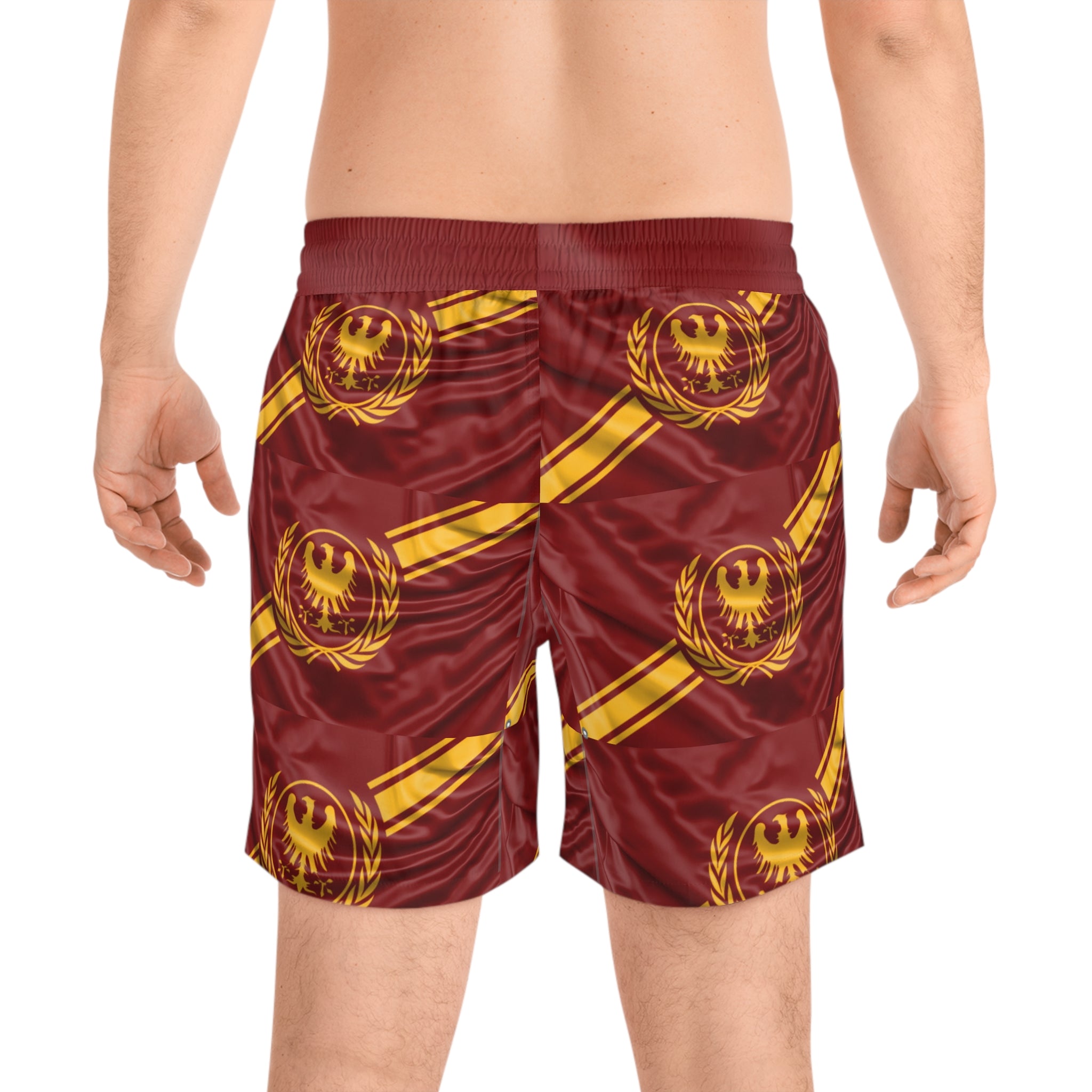 Roman Empire Flag Emblem Swim Shorts | All-Over Print