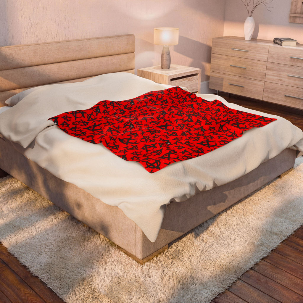 Velveteen Plush Blanket-Anarchy