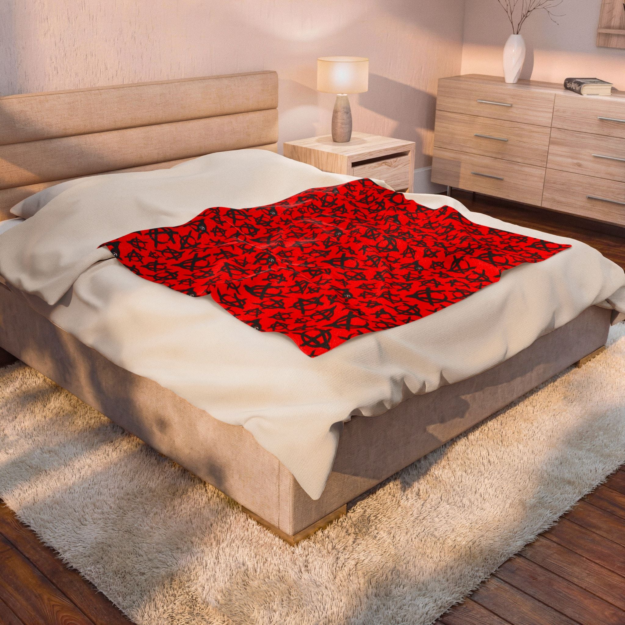 Velveteen Plush Blanket-Anarchy