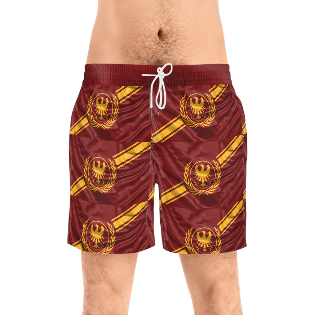 Roman Empire Flag Emblem Swim Shorts | All-Over Print