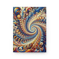 Colorful Spiral Fractal Hardcover Journal | Matte