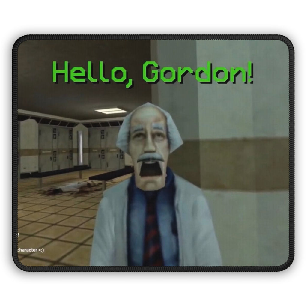 Hello, Gordon! Gaming Mouse Pad | Retro Game Character Desk Mat