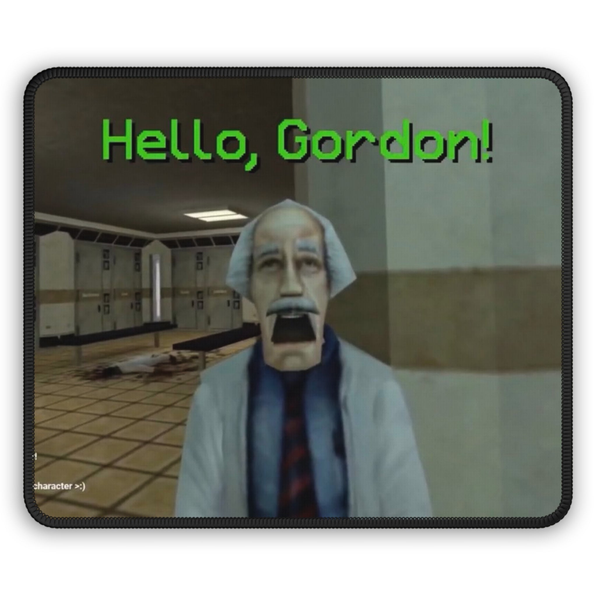 Hello, Gordon! Gaming Mouse Pad | Retro Game Character Desk Mat