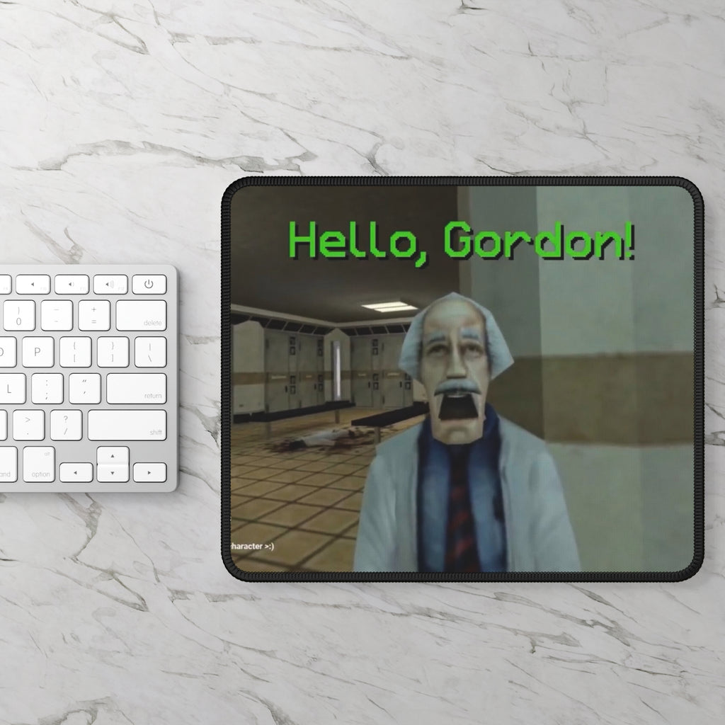 Hello, Gordon! Gaming Mouse Pad | Retro Game Character Desk Mat