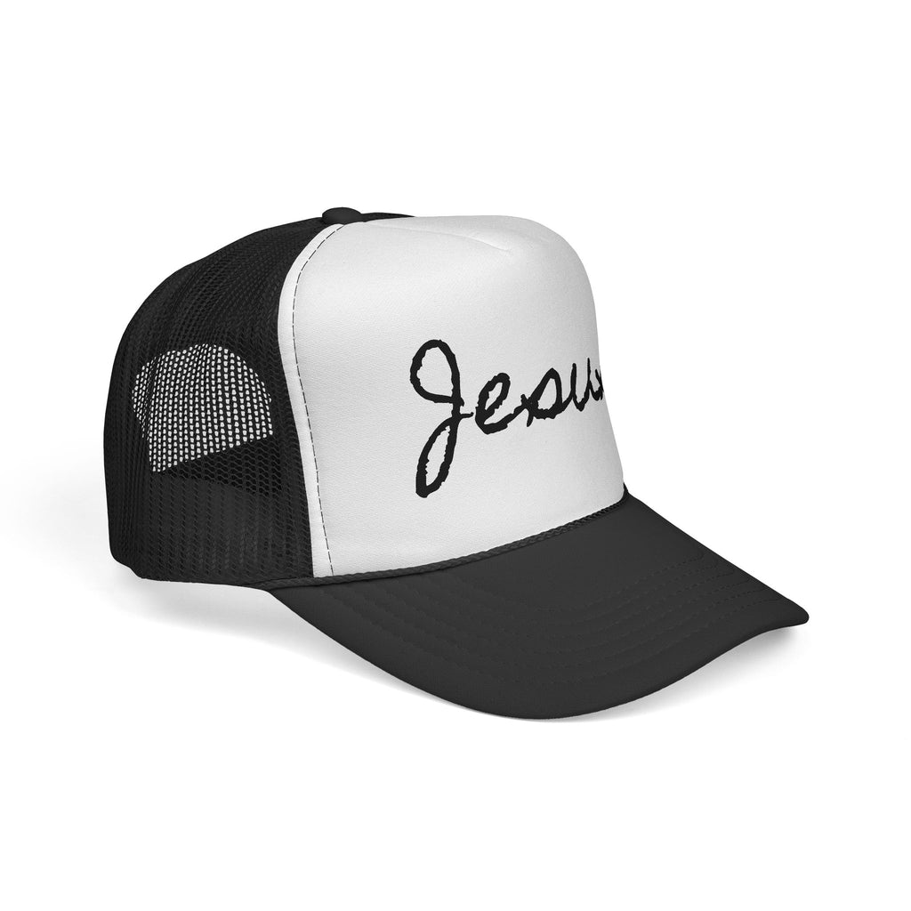 Jesus Script Trucker Cap | Christian Faith Mesh Hat