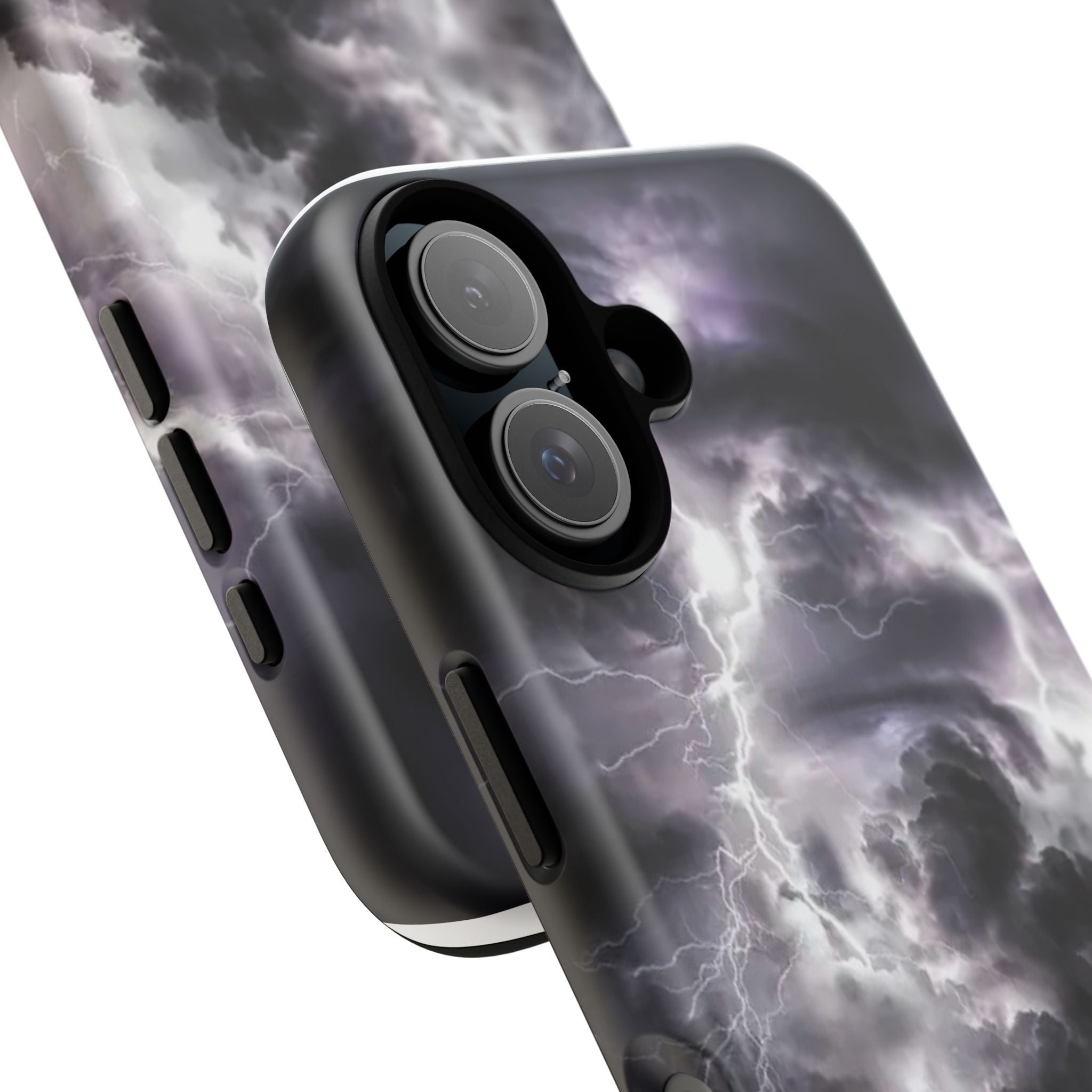 Storm Clouds Phone Case — Lightning Sky Protective Tough Case