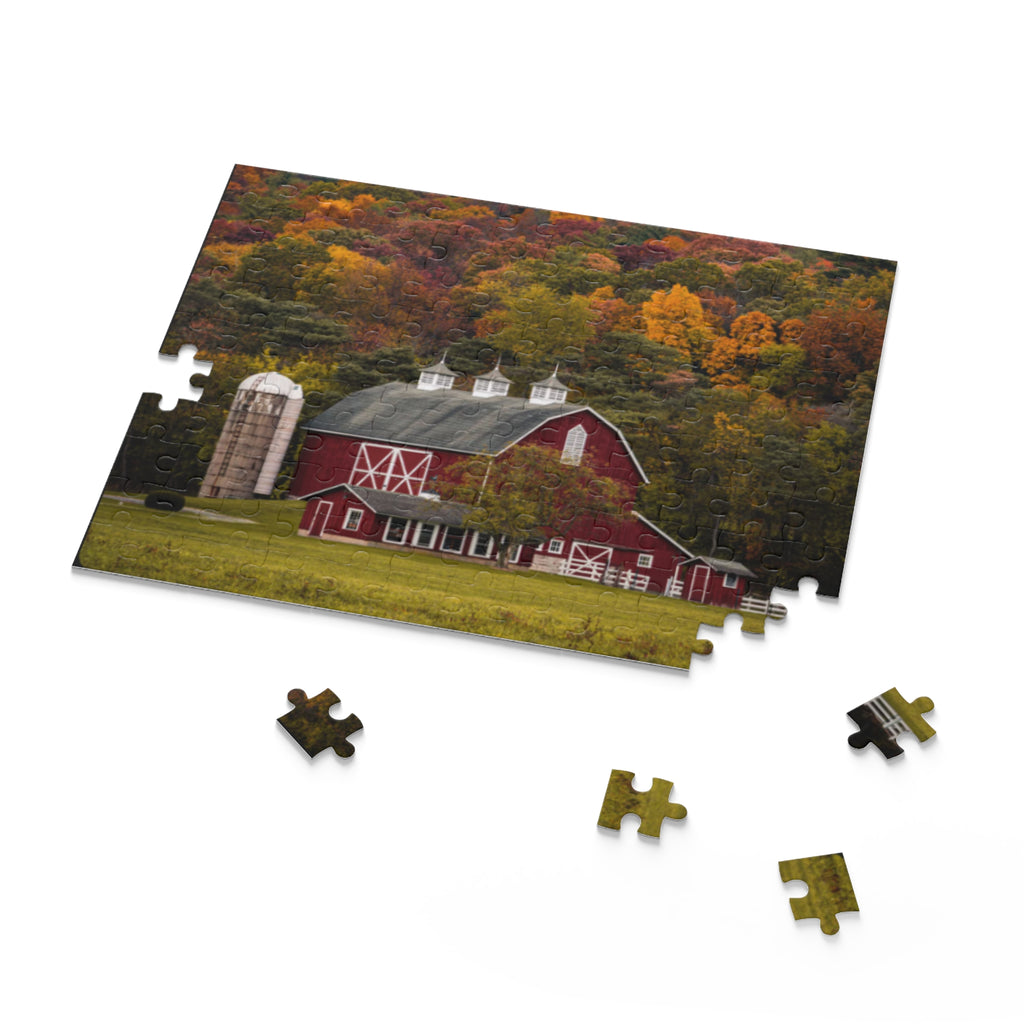 Red Barn Autumn Landscape Puzzle | Jigsaw Puzzle