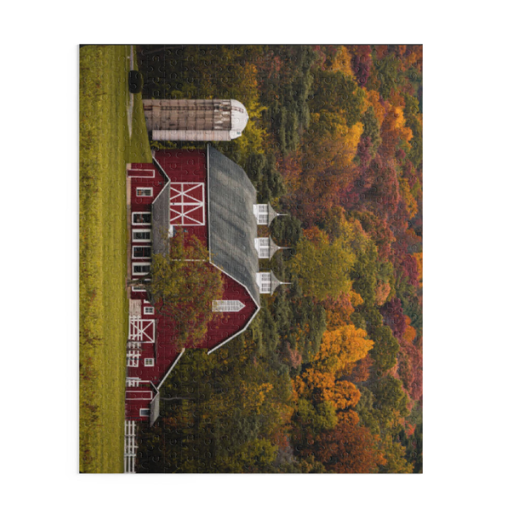 Red Barn Autumn Landscape Puzzle | Jigsaw Puzzle