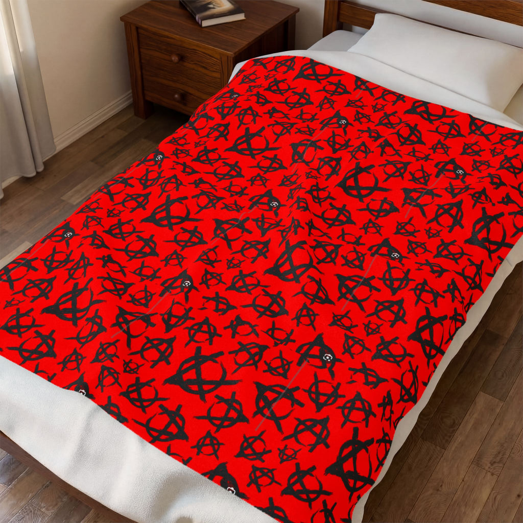 Velveteen Plush Blanket-Anarchy