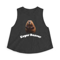 Beaver Graphic Crop Top — Cute Wildlife Photo Tank for Women