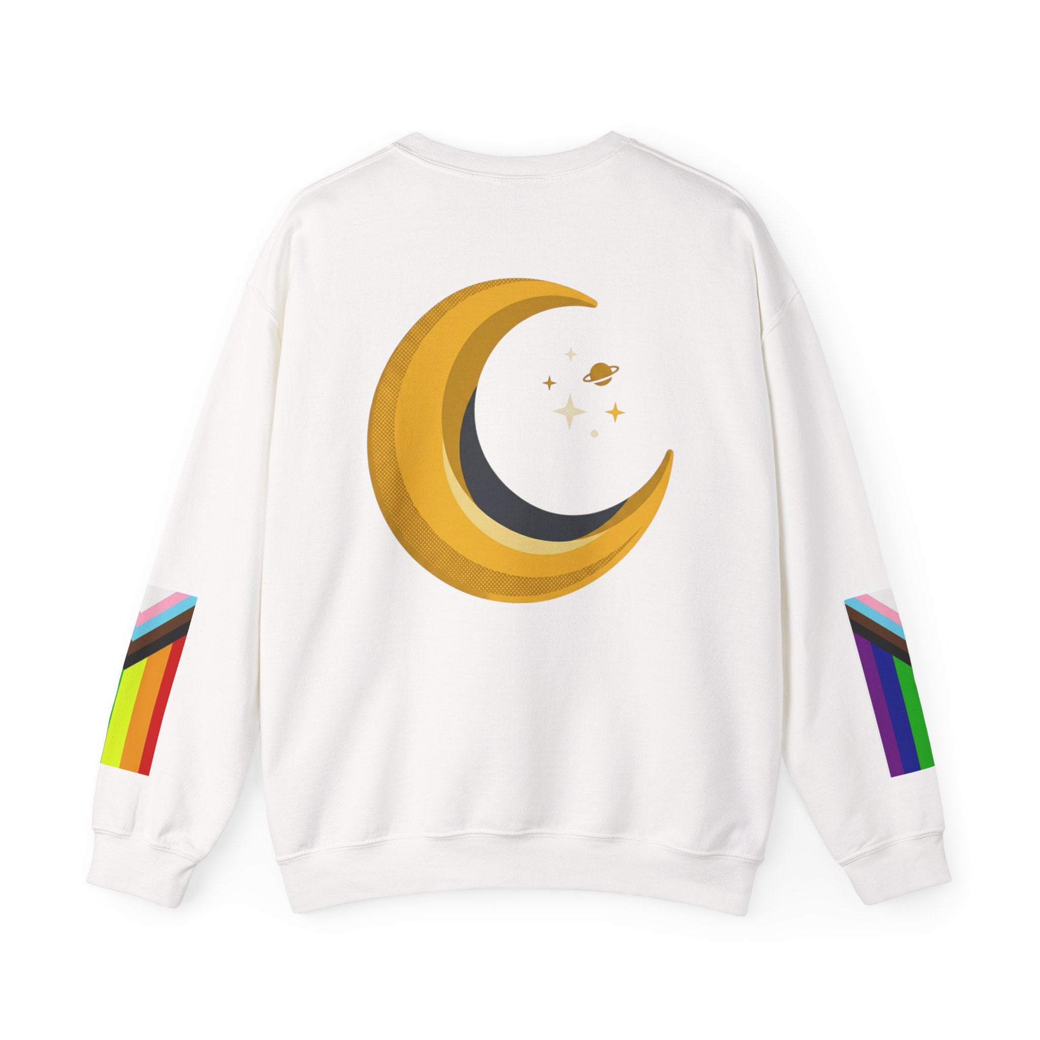 LGBTQ Retro Rainbow Star Crewneck Sweatshirt