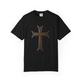 Distressed Iron Cross T-Shirt | Vintage Metal Cross Tee