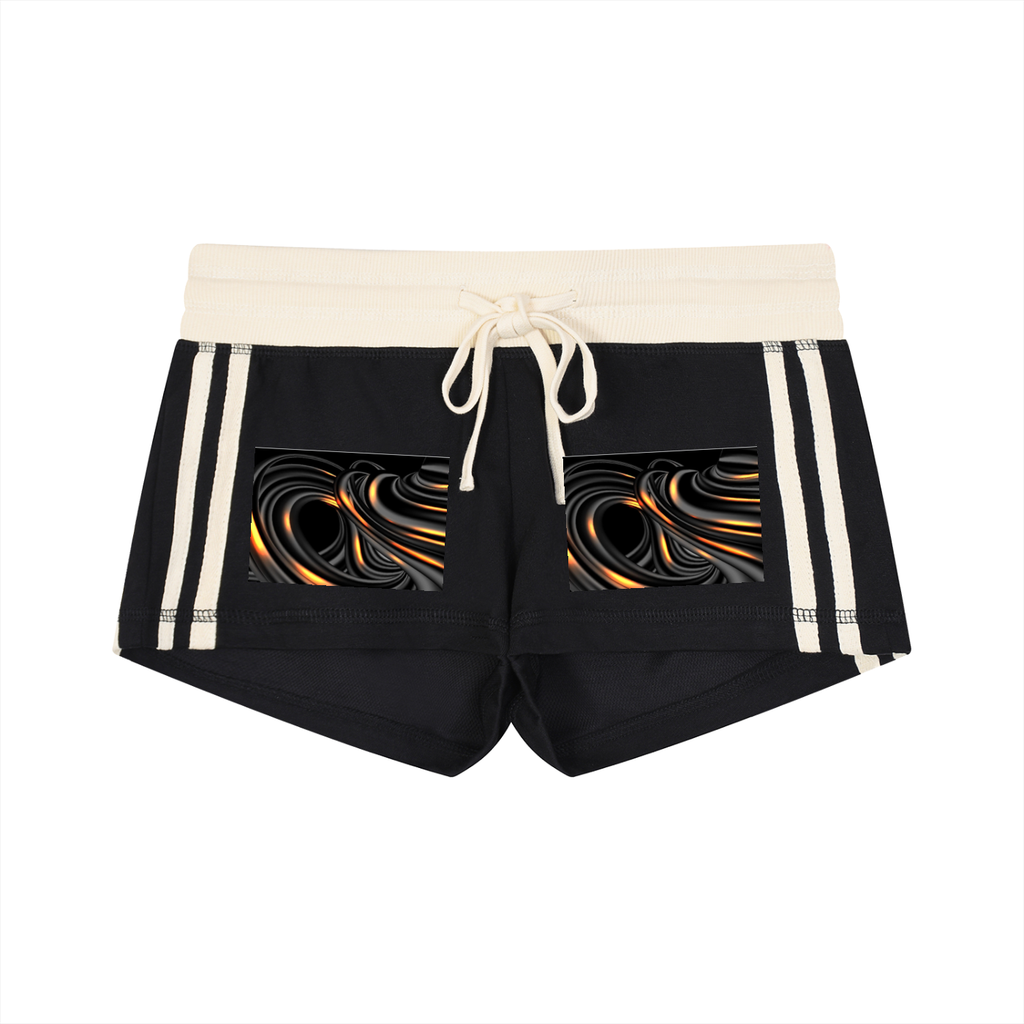 Women's Contrast Stripe Track Shorts