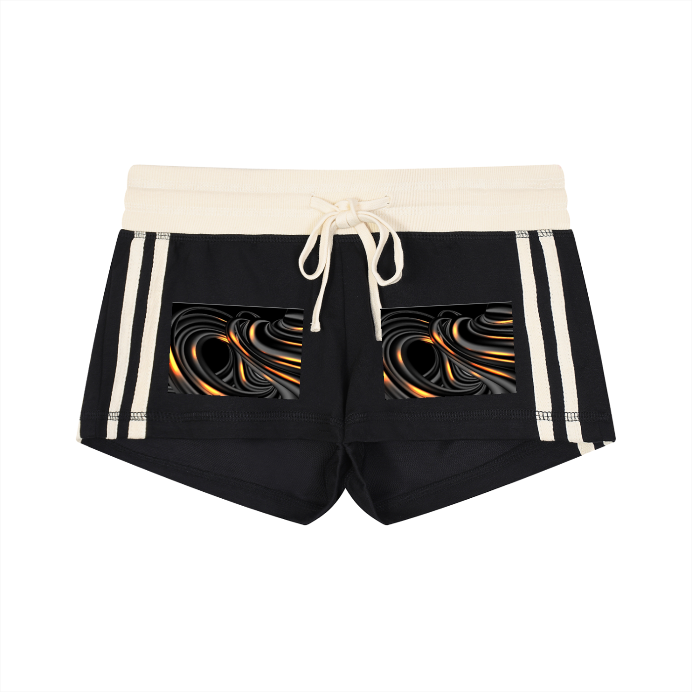 Women's Contrast Stripe Track Shorts